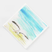 Serviette En Papier Pelican stretching wings (Coin)