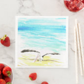 Serviette En Papier Pelican stretching wings (En situation)