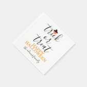 Serviette En Papier Pellicule ou traitement moderne Script Halloween N (Coin)