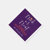 Serviette En Papier Pellicule ou traitement moderne Script Halloween N (Coin)