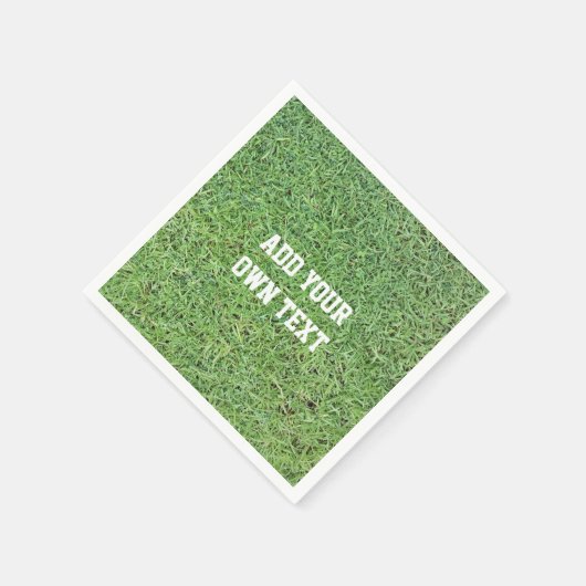 Serviette En Papier Pelouse d'herbe coupée sur mesure (Coin)