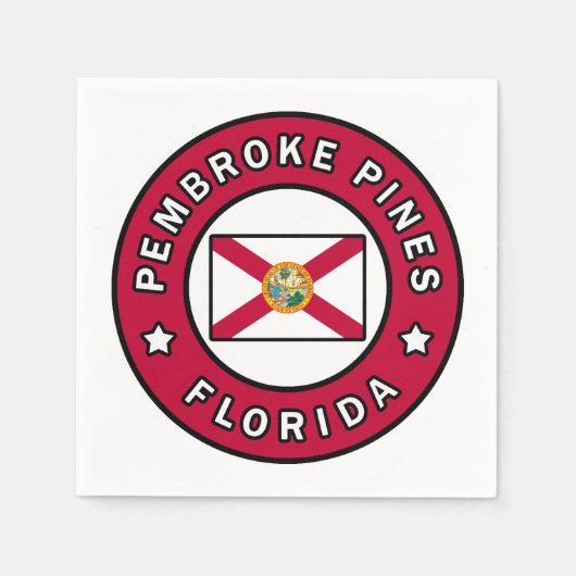 Serviette En Papier Pembroke Pines Floride (Devant)