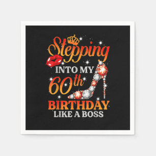 Serviette En Papier Pénétrer dans mon 60e anniversaire comme un patron