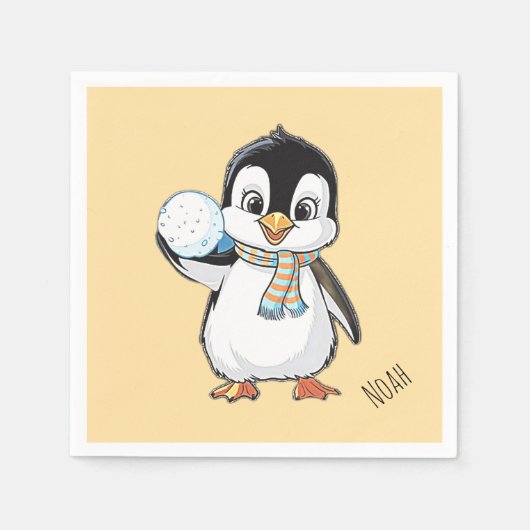 Serviette En Papier Penguin day celebrating-20 january or any (Devant)