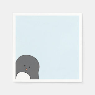 Serviette En Papier Penguin de Noël Napkin