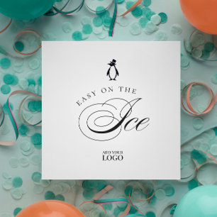 Serviette En Papier Penguin Easy on the Ice Bar Restaurant Cocktail