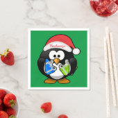 Serviette En Papier Penguin Père Noël Thunder_Cove (En situation)