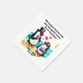 Serviette En Papier Penguin Valentines (Coin)