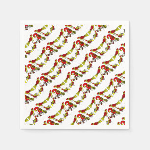 Serviette En Papier Pennsylvanie oiseaux d'art populaire allemand