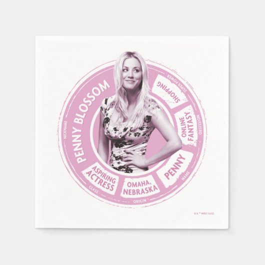 Serviette En Papier Penny Blossom Info Graphique (Devant)