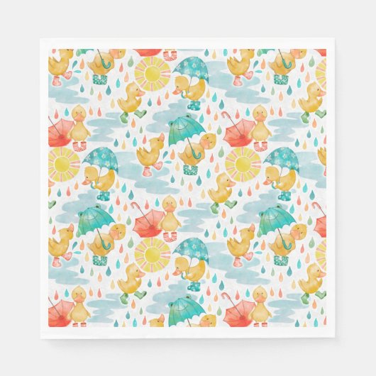 Serviette En Papier Penny Puddle Duck (Devant)