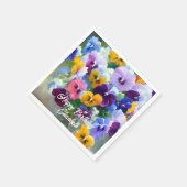 Serviette En Papier Pensées Joyeux Anniversaire (Coin)