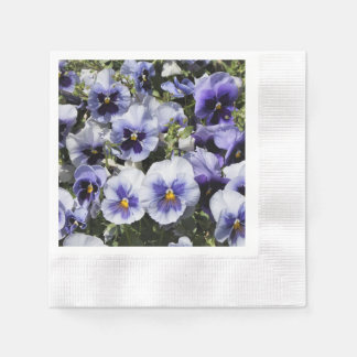 Serviette En Papier Pensées Violettes
