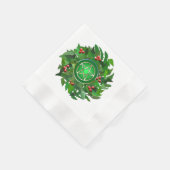 Serviette En Papier Pentacle avec couronne Holly (Coin)