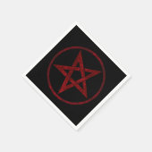 Serviette En Papier Pentagram Red Devil (Coin)