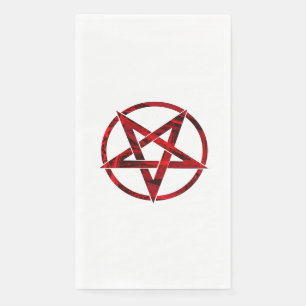 Serviette En Papier Pentagram Red Devil