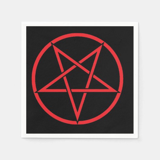 Serviette En Papier Pentagramme (Devant)