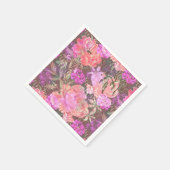 Serviette En Papier Peonies rose rose fleurs fleurs jardin fleurie bou (Coin)