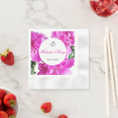 Serviette En Papier Peony. (En situation)