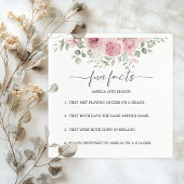 Serviette En Papier Peony Blush Floral Fun Facts Wedding Napkins