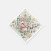 Serviette En Papier Peony Drama Light Cocktail Mariage Papier Napkins (Coin)