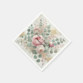 Serviette En Papier Peony Drama Papier léger et serviettes (Coin)