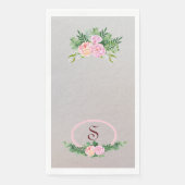 Serviette En Papier Peony Guest Serviette Taille Papier Napkin (Devant)