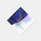 Serviette En Papier Peony Noir Collection Naples (Coin)