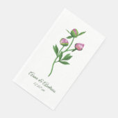 Serviette En Papier Peony Wedding (Coin)
