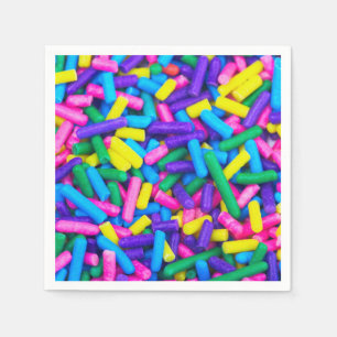 Serviette En Papier Pépites de bonbons multicolores
