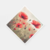 Serviette En Papier Pépites rouges dans un champ (Coin)