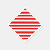 Serviette En Papier Pepperment Bonbon Rouge Blanc Blancs (Coin)