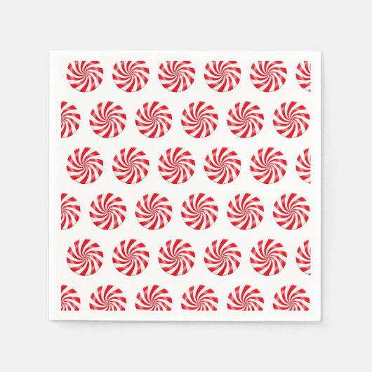 Serviette En Papier Peppermenthe dure Candy Design Papier Napkin (Devant)