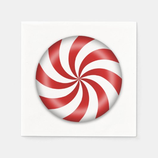 Serviette En Papier Peppermenthe Papier à bonbons Napkin (Devant)