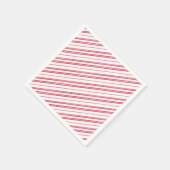 Serviette En Papier Peppermint Christmas Candy Cane Stripes (Coin)
