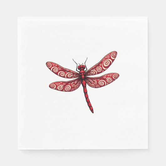 Serviette En Papier Peppermint dragonfly (Devant)