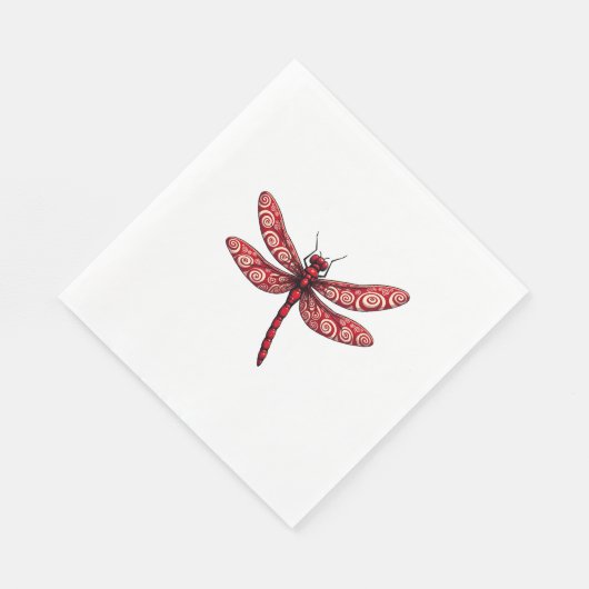 Serviette En Papier Peppermint dragonfly (Coin)