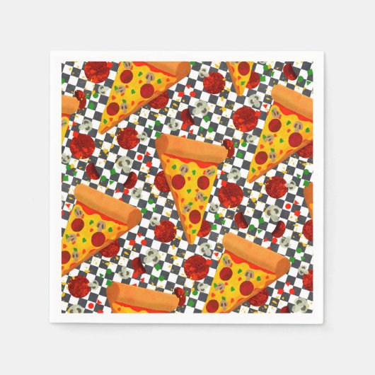 Serviette En Papier Pepperoni chaud (Devant)