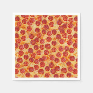 Serviette En Papier Pepperoni Pizza