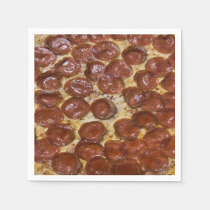 Serviette En Papier Pepperoni Pizza