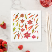 Serviette En Papier Peppers chili (En situation)