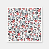 Serviette En Papier Peppy Pit Bull American Pitbull Pet Chien Chien Ch (Devant)