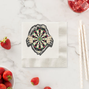 Serviette En Papier Percée dans le mille – Jeu de fléchettes ultime
