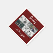 Serviette En Papier Père avec enfants et famille papa Photo 6 Photos (Coin)