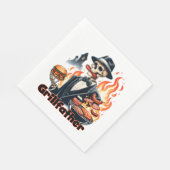 Serviette En Papier Père grill (Coin)