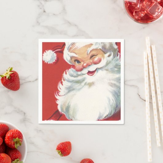 Serviette En Papier Père Noël (En situation)