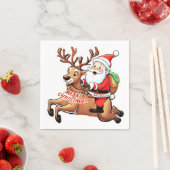Serviette En Papier Père Noël (En situation)