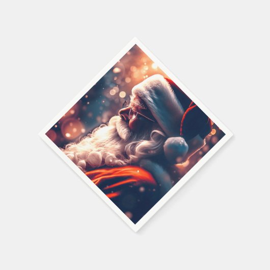 Serviette En Papier Père Noël (Coin)