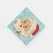 Serviette En Papier Père Noël avec menthe poivrée (Coin)