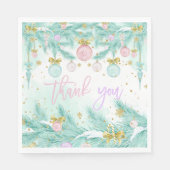 Serviette En Papier Père Noël Baby Baby shower (Devant)